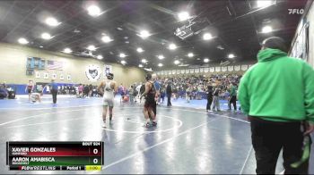 144 lbs Cons. Round 4 - Aaron Amabisca, Roosevelt vs Xavier Gonzales, Hanford