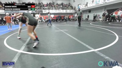 110 lbs 2nd Place - Kawehi White, Henryetta Knights Wrestling Club vs Rocklyn Johnson, Brushy Wrestling Club