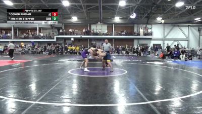 197 lbs Quarterfinal - Treyten Steffen, Cornell College vs Conor Phelan, Augustana (IL)