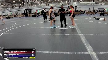 165 lbs Placement (4 Team) - Shelby Gipson-McDonald, PA West Yellow vs Leila Hernandez, Validus WC