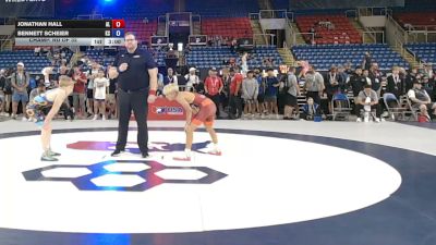 100 lbs Champ. Rd Of 32 - Jonathan Hall, Alabama vs Bennett Scheier, Kansas