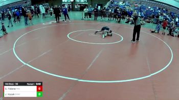 14U Boys - 96 lbs Cons. Round 4 - Justin Kozak, SCN Youth Wrestling Club vs Sebastiano Fidone, Powerhouse Wrestling Club