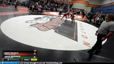 285 lbs Champ. Round 1 - Aidan Trujillo, North Central (IL) vs Jadon Brownlee, Ohio Northern