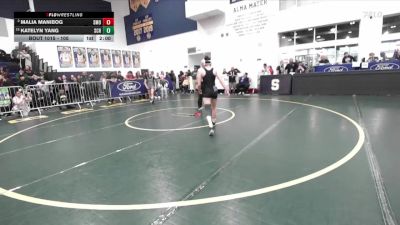 105 lbs Champ. Round 1 - Katelyn Yang, Schurr vs Malia Manibog, San Marino