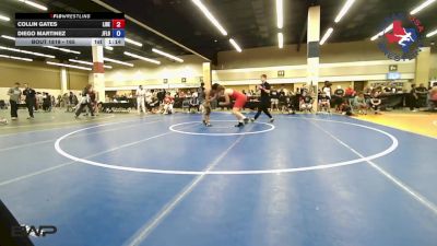 165 lbs Consi Of 8 #2 - Collin Gates, Liberty Warriors Wrestling Club vs Diego Martinez, Jflo Trained
