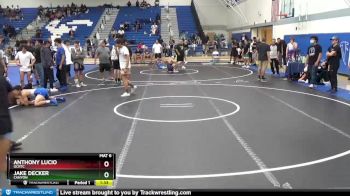 132 lbs 1st Place Match - Jake Decker, Canyon vs Anthony Lucio, OCRTC