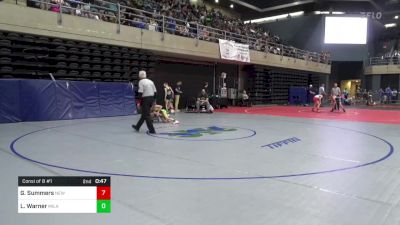 75 lbs Consi Of 8 #1 - Gavin Summers, New Oxford vs Liam Warner, Milan