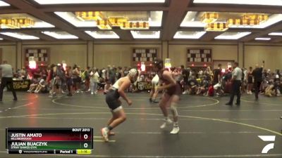 107 lbs Semifinal - Justin Amato, Hillsborough vs Julian Bijaczyk, Stray Dawgs Gym