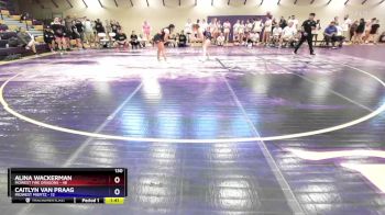 130 lbs Round 1 (10 Team) - Alina Wackerman, MoWest Fire Dragons vs Caitlyn Van Praag, Midwest Misfitz