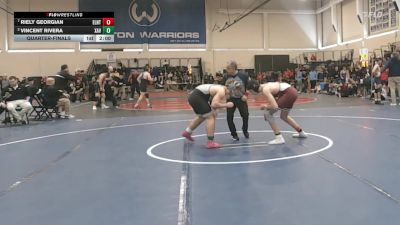 175 lbs Quarterfinal - Riely Georgian, East Lyme/Norwich Tech vs Vincent Rivera, Xavier