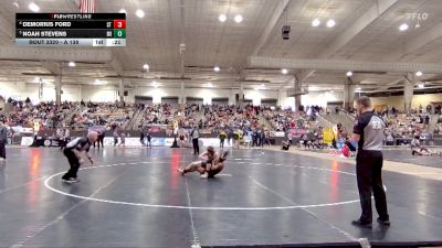 A 138 lbs Cons. Round 3 - Noah Stevens, Millington Central High School vs Demorius Ford, Stratford High School