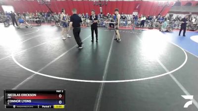 160 lbs Cons. Round 2 - Nicolas Erickson, MN vs Connor Lyons, IL