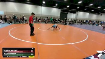 97 lbs 3rd Place Match - Joshua Brooks, Liberty Warriors Wrestling Club vs Mason Parria, Brother Melchior Wrestling Club