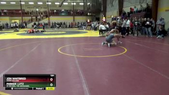 120 lbs Cons. Round 2 - Parker Lutz, St Micheal The Archangel vs Jon Whitbred, State College