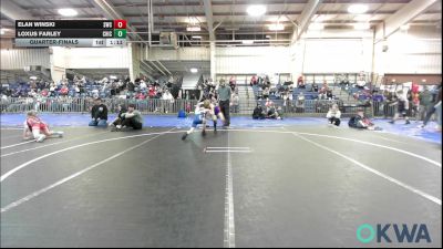 61 lbs Quarterfinal - Elan Winski, Scots Wrestling Club vs Loxus Farley, Chickasha Youth Wrestling