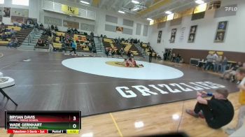 145 lbs 1st Place Match - Bryian Davis, Powell Middle School vs Wade Gernhart, Powell Middle School