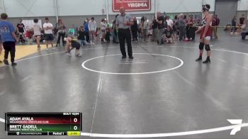 132 lbs Cons. Round 4 - Adam Ayala, Williamsburg Wrestling Club vs Brett Gadell, Rangers Wrestling Club