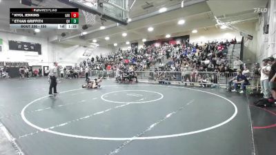 150 lbs Champ. Round 2 - Ethan Griffith, Quartz Hill vs Nyol Jenkins, Lancaster