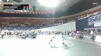 4A Boys 126 lbs Cons. Round 2 - Waylon Gray, Crook County Boys vs Ashton Angeledes, Hidden Valley Boys