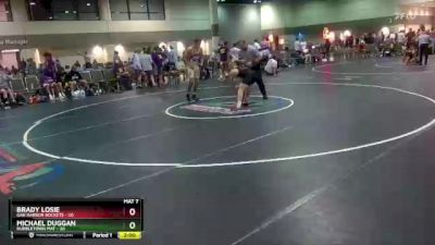 160 lbs Round 4 (16 Team) - Michael Duggan, Bubbletown Mat vs Brady Losie, Oak Harbor Rockets