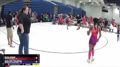 85 lbs Round 5 (6 Team) - Rhilynn Tolzman, Minnesota Storm Girls vs Gjoa Rowe, Team Iowa Girls