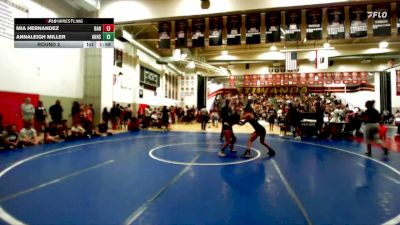 110 lbs Round 2 - Mia Hernandez, Threshold Wrestling Club vs Annaleigh Miller, Menifee WC