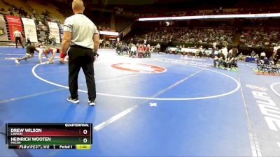 144 Class 1 lbs Quarterfinal - Heinrich Wooten, Macon vs Drew Wilson, Lawson