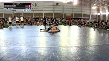 113 lbs Jeremy Carver, Indiana Gold vs Coy Mehlert, Iowa Blue