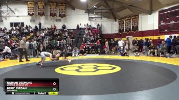 120 lbs Semifinal - Nathan Desmond, Wyoming Seminary (PA) vs Beric Jordan, Stillwater