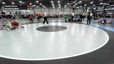 285 lbs Consi Of 16 #1 - Cameron Black, DE vs Brandon Romero, VA