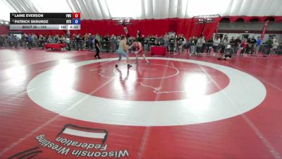 144 lbs Quarterfinal - Laine Everson, Freedom Wrestling Club vs Patrick Skrundz, B.A.M. Training Center
