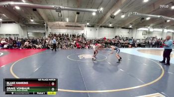 106 lbs 1st Place Match - Blake Hawkins, Eaton vs Drake VomBaur, Severance High School