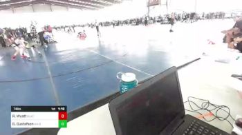 74 lbs Rr Rnd 3 - Rhyler Wyatt, Black Cat WC vs Gabriel Gustafson, NM Bad Boyz