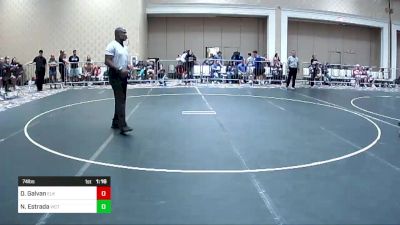 74 lbs Semifinal - Dominic Galvan, Elk Grove Wr Ac vs Nicolas Estrada, Victory WC