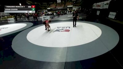 126 lbs Cons. Semis - Fernando Morales V, Red Star Wrestling Academy vs Logan Cooper