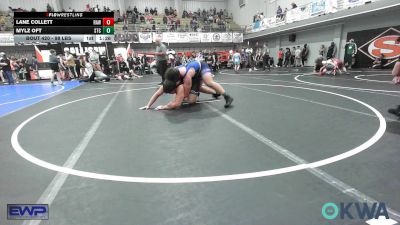 98 lbs Semifinal - Lane Collett, Raw Wrestling Club vs Mylz Oft, Sallisaw Takedown Club