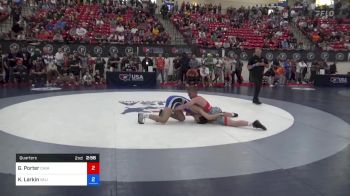 61 kg Quarters - Gable Porter, Cavalier Wrestling Club vs Kyler Larkin, Valiant Wrestling Club