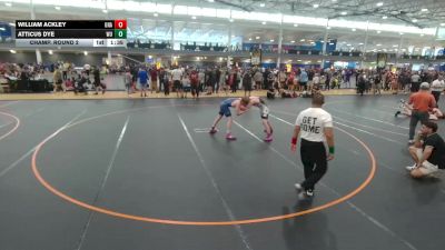 165 lbs Champ. Round 2 - Atticus Dye, Wrestling University vs William Ackley, Unattached