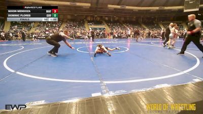 55 lbs Final - Nixon Mendoza, MANTANONA-TC vs Dominic Flores, Cory Clark Wrestling