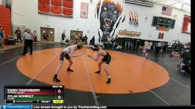 138A Round 2 - Kaden Thornsberry, Natrona County vs Dylan Wombolt, Laurel