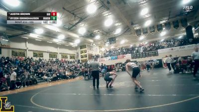 120 lbs 1st Place Match - Austin Brown, Hannibal vs Ryzen Isringhausen, Branson