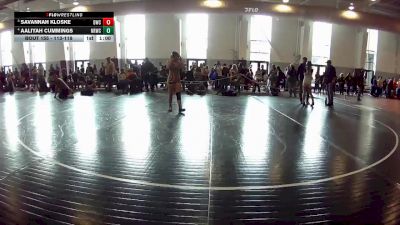 113-119 lbs Cons. Semi - Aaliyah Cummings, New River Wrestling Club vs Savannah Kloske, Dinwiddie Wrestling Club
