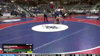 4A 106 lbs Semifinal - Faith Howerton, Arkadelphia vs Gavin Garcia, Shiloh Christian