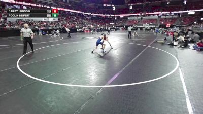 106 lbs Cons. Semis - Colin Seifert, Brookfield East vs Riley Longdin, Slinger