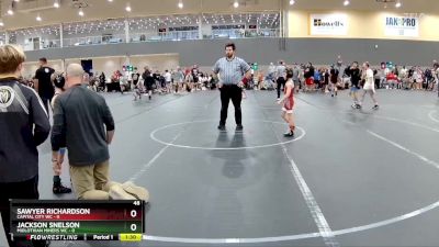 48 lbs Round 1 (6 Team) - Sawyer Richardson, Capital City WC vs Jackson Snelson, Midlothian Miners WC