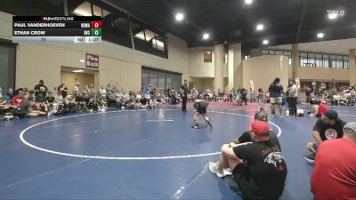 70 lbs Round 5 (6 Team) - Ethan Crow, IronClad WC vs Paul Vanderhoeven, North DeSoto Red WA