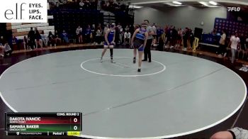 110 lbs. Cons. Round 2 - Dakota Ivancic, North Point vs Samara Baker, Lincoln East