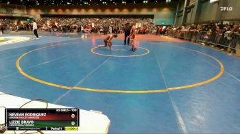 100 lbs Cons. Semi - Neveah Rodriquez, Golden Valley (Merced) vs Lizzie Bravo, Centennial/Corona