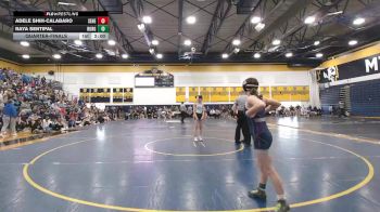 112 lbs Quarterfinal - Adele Shih-Calabaro, Seneca Valley vs Raya Sentipal, Burgettstown