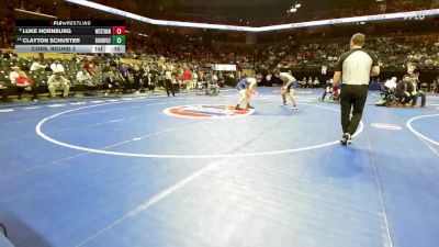 215 Class 2 lbs Cons. Round 3 - Luke Hornburg, Westminster Christian Academy vs Clayton Schuster, Boonville